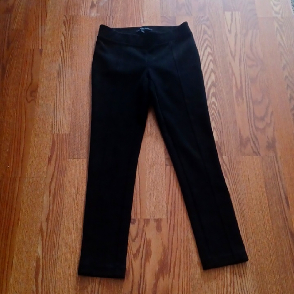 Andrew Marc black velvet pants size xs
